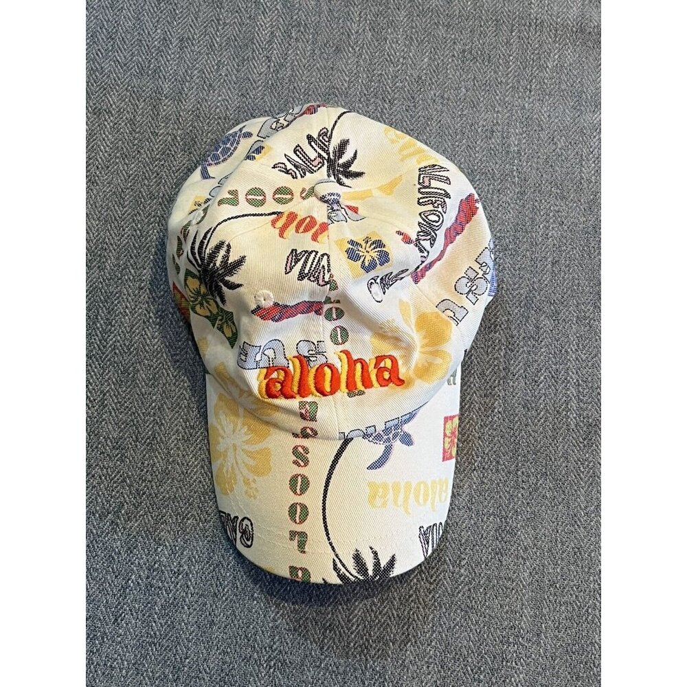 Urban Outfitters UO Aloho Embroidered Tropical Vacation Hat Cotton Baseball Cap